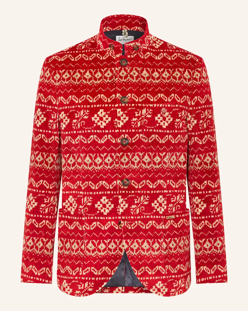 Luis Trenker Cordsakko LUSANDRO Regular Fit Rot