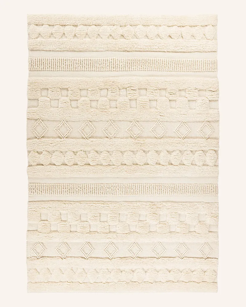 Kayoom Hochflor Teppich BOHIST 125 Beige