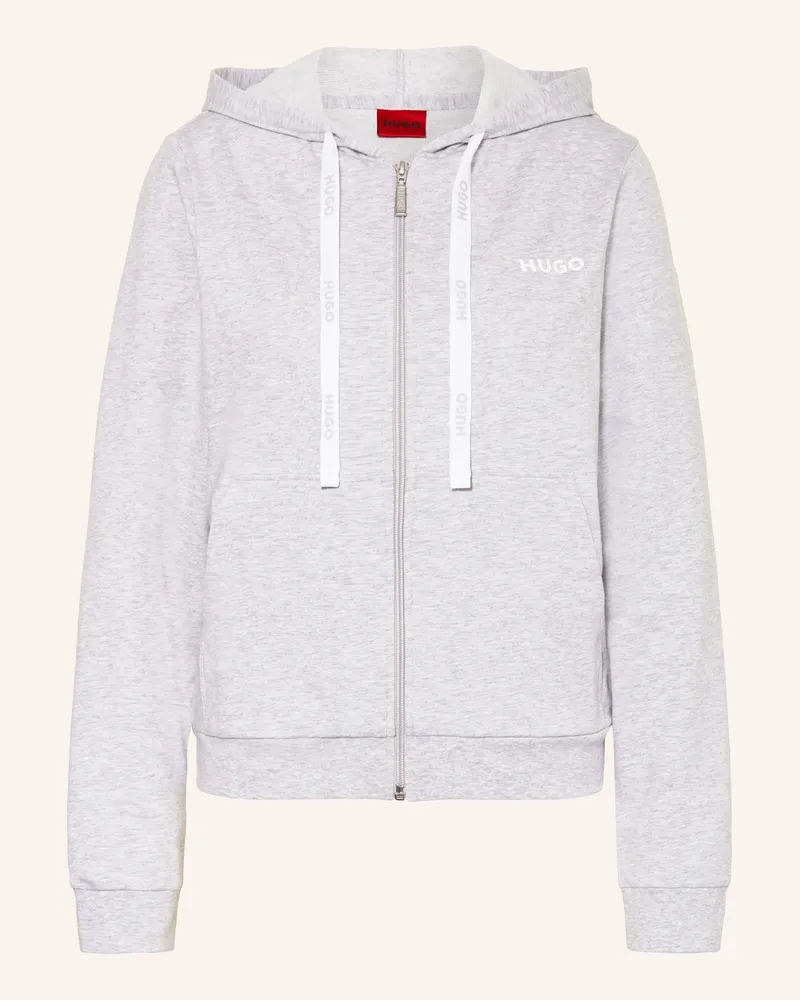 HUGO BOSS Lounge-Sweatjacke Hellgrau