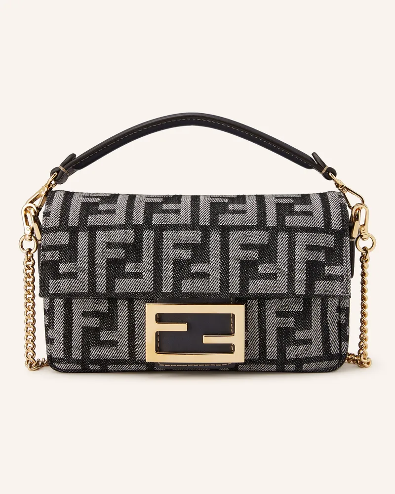 Fendi Handtasche Mini Baguette blau Dunkelblau
