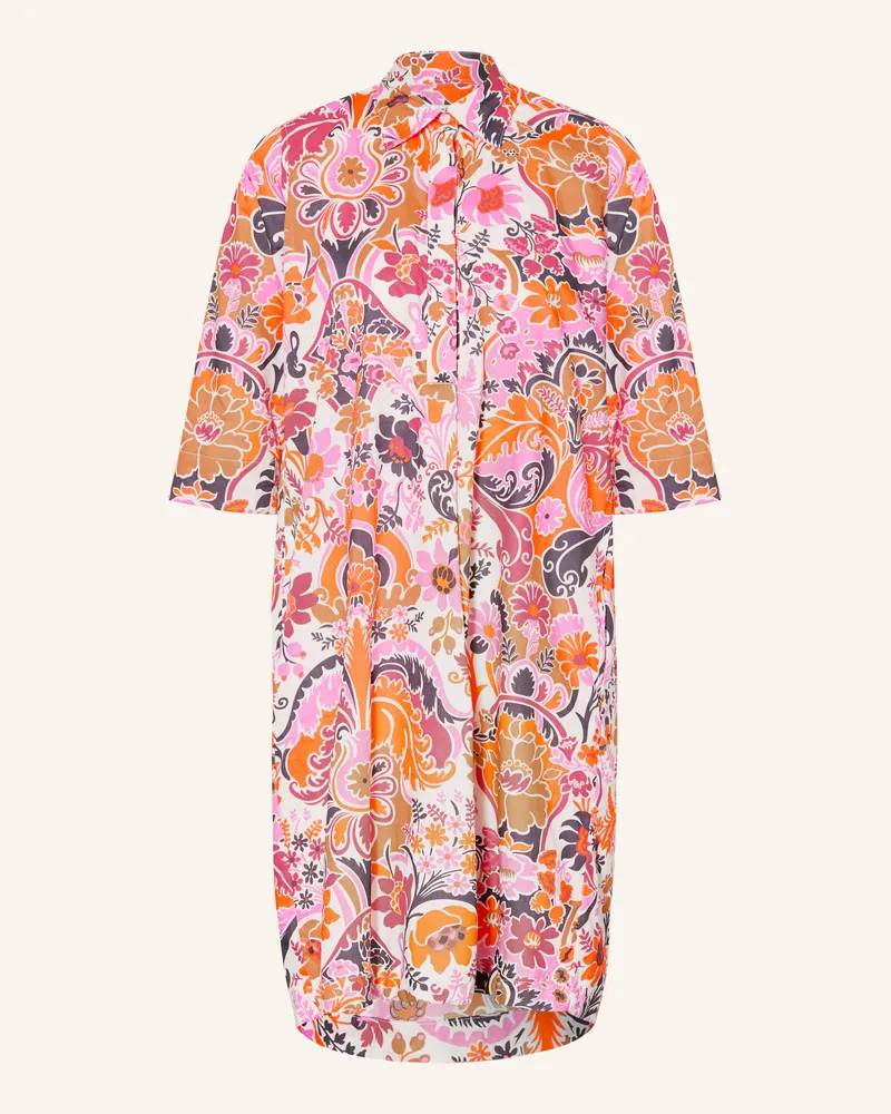 Rossana Diva Hemdblusenkleid Mit 3/4-Arm rot Rosa