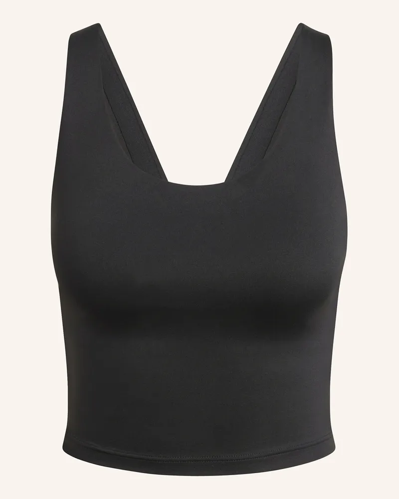 adidas ALL ME MEDIUM-SUPPORT LONG LINE BRA TANKTOP Schwarz