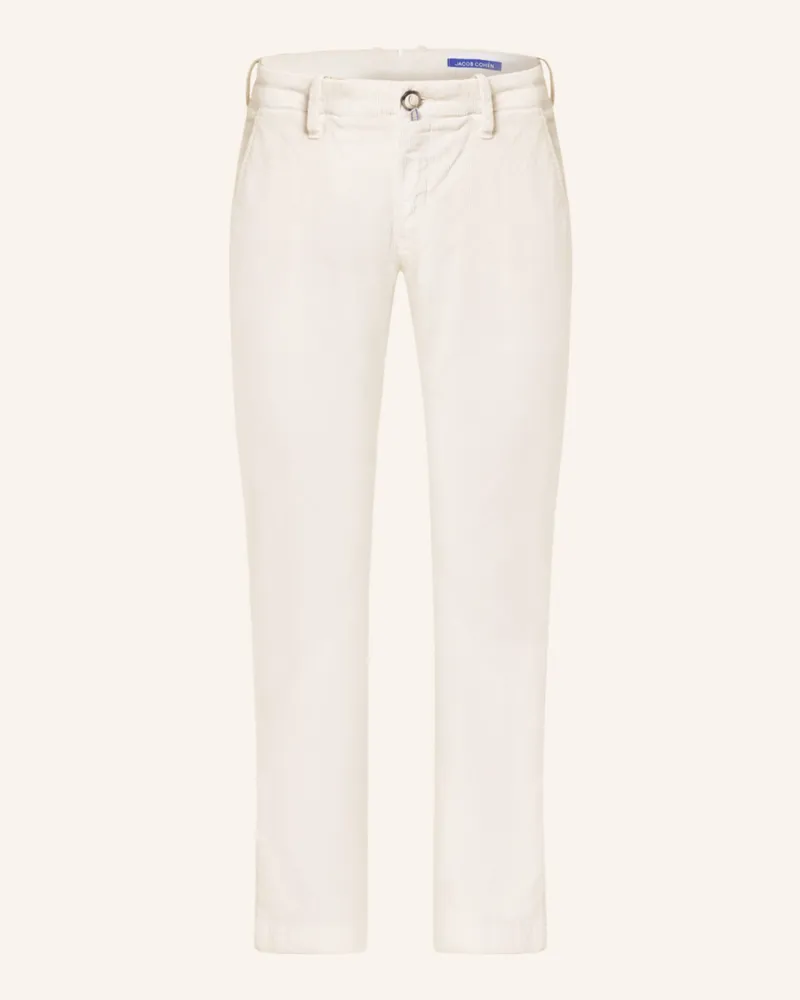 Jacob Cohën Cordchino BOBBY Slim Fit Ecru