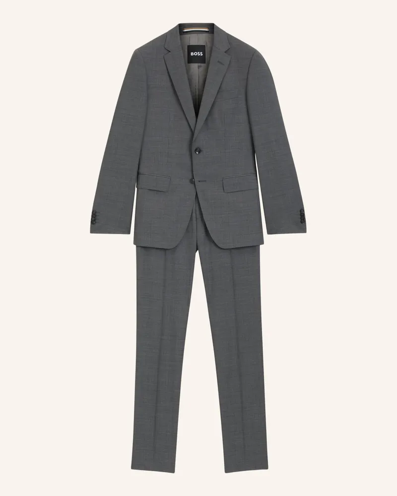 HUGO BOSS Business Anzug H-HUGE-2PCS-224 Slim Fit Grau