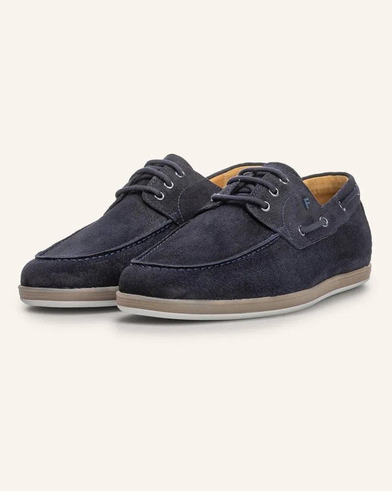 Floris van Bommel Bootsschuh De Zeiler 02 blau Dunkelblau