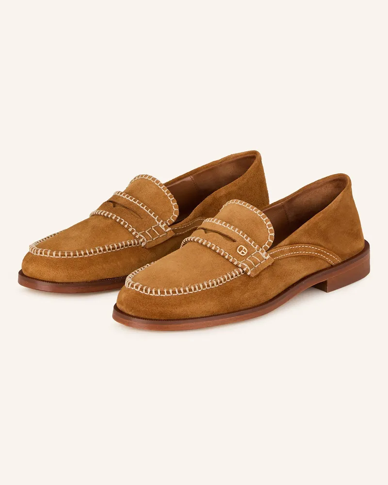 Claudie Pierlot Penny-Loafer Cognac