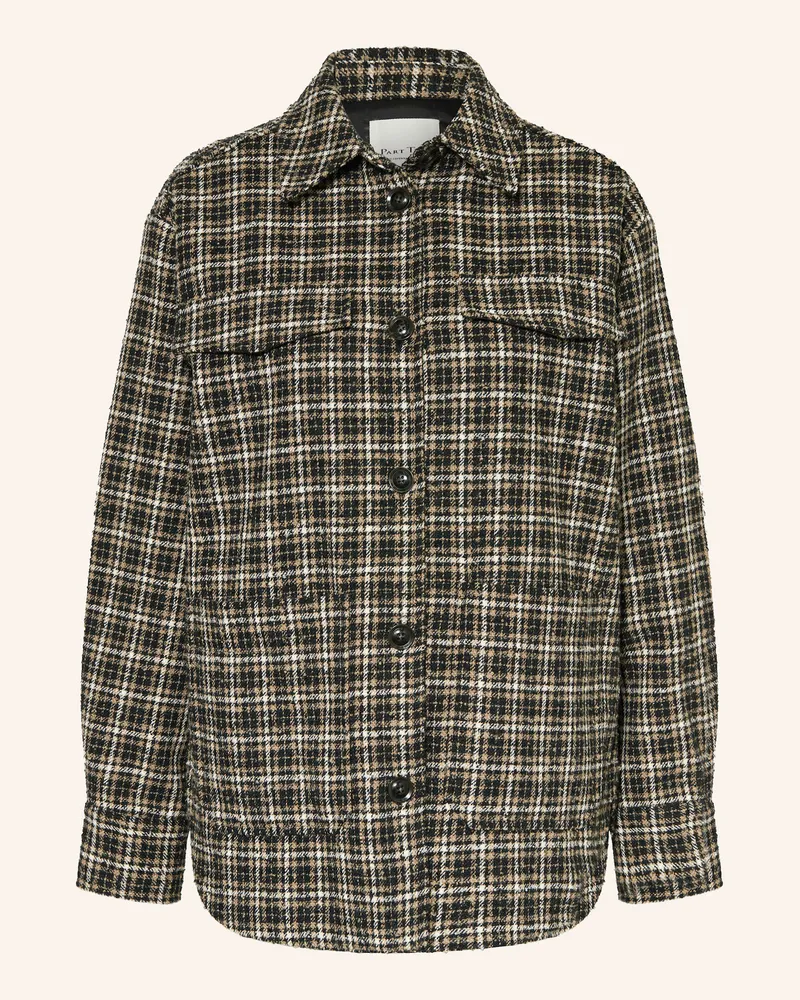 Part Two Bouclé-Overjacket Sissemaipw braun Schwarz