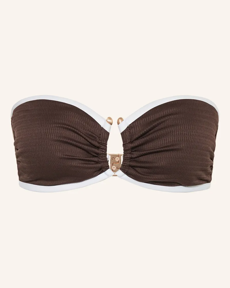 Seafolly Australia Bandeau-Bikini-Top BEACH BOUND Braun