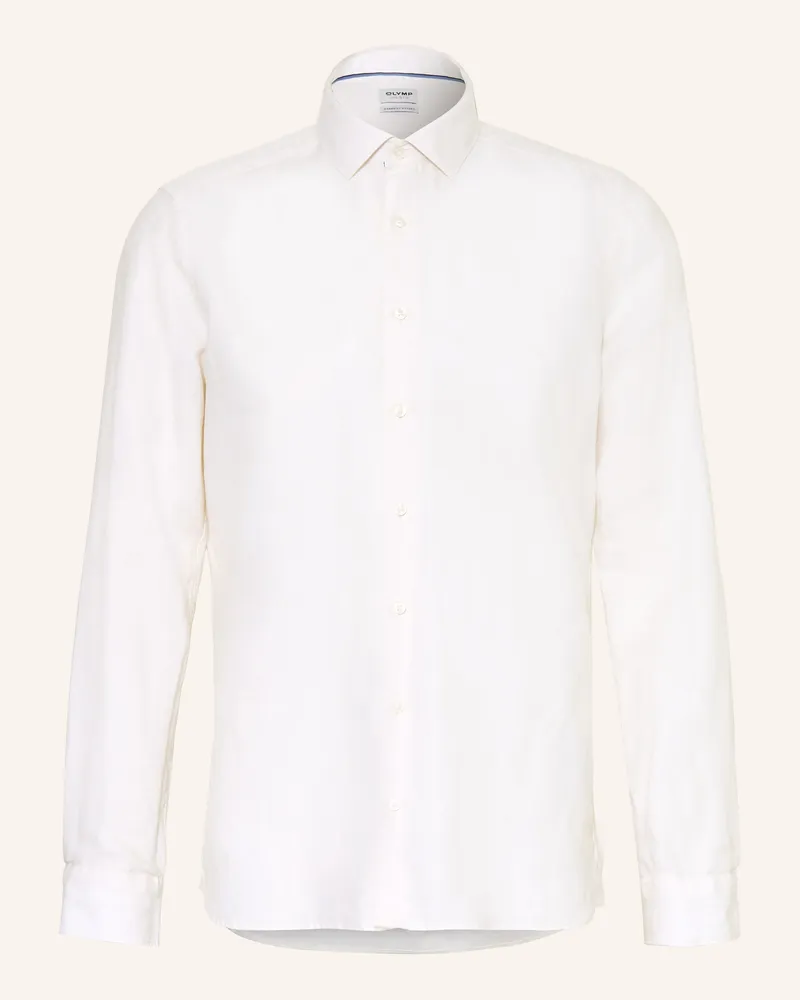 Olymp Hemd Level Five Body Fit Mit Leinen beige Beige