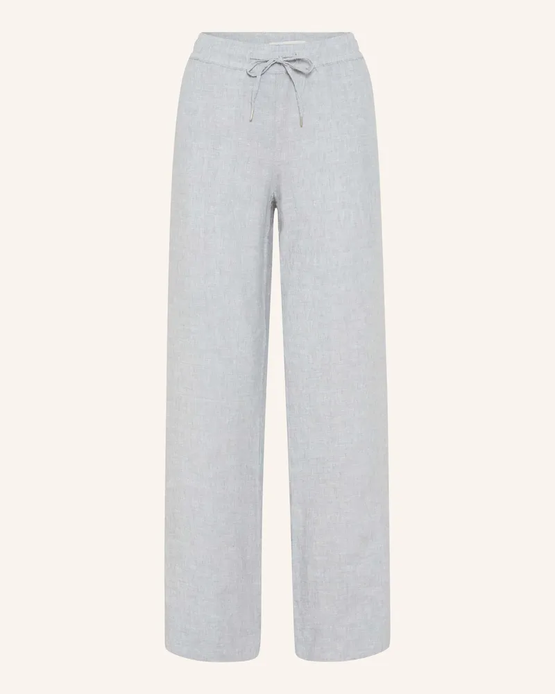 Brax Marlenehose Farina Aus Leinen grau Grau