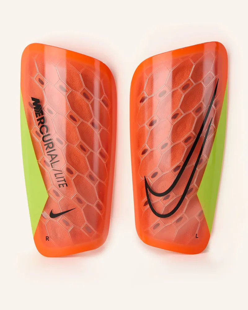 Nike Schienbeinschützer Mercurial Lite Superlock rot Orange