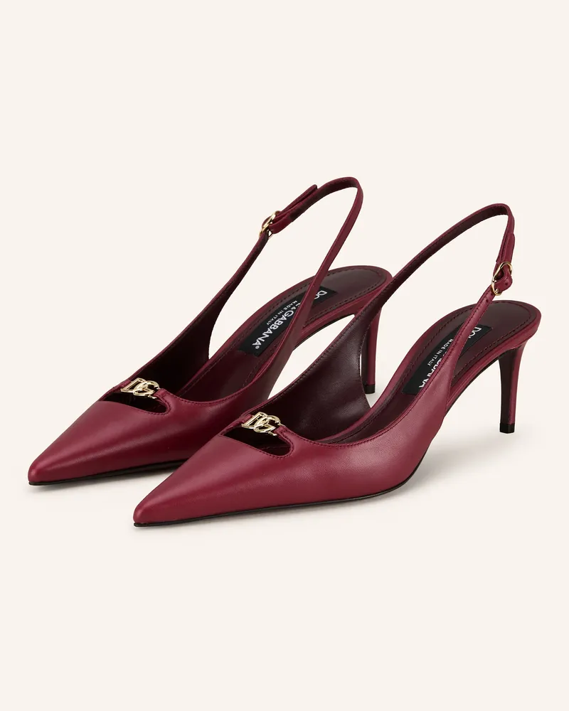 Dolce & Gabbana Slingpumps Dunkelrot