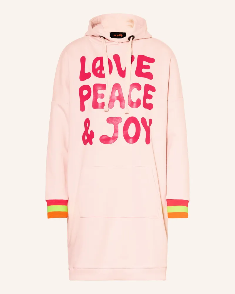 Miss Goodlife Hoodie-Kleid rosa Rosé