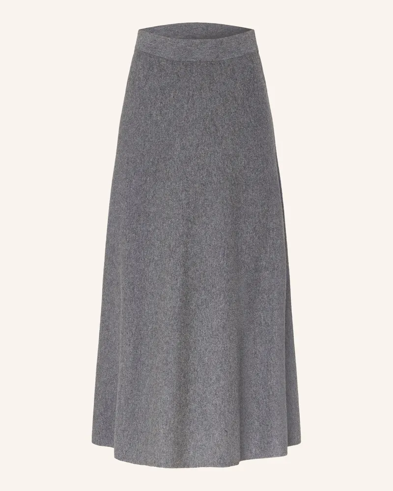 Lisa Yang Strickrock Torie Aus Cashmere grau Dunkelgrau