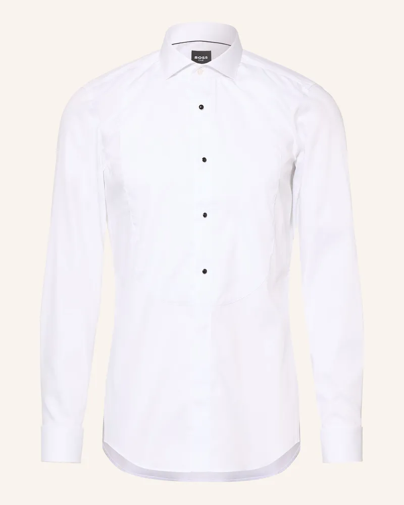 HUGO BOSS Hemd Hank Slim Fit weiss Weiss