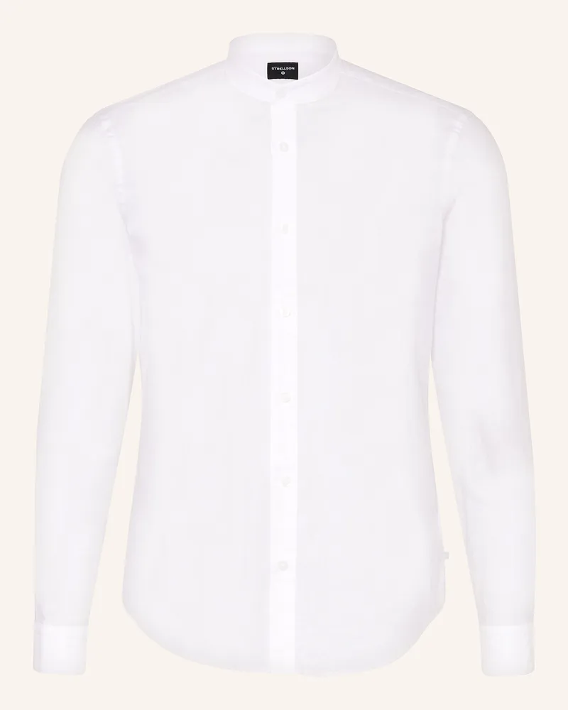 Strellson Hemd CORNEL-W Regular Fit mit Leinen Weiss