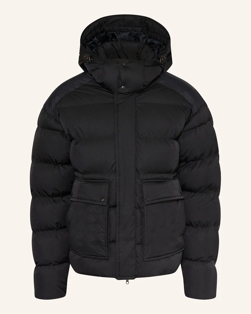 Napapijri Steppjacke A-GAIL mit abnehmbarer Kapuze Schwarz