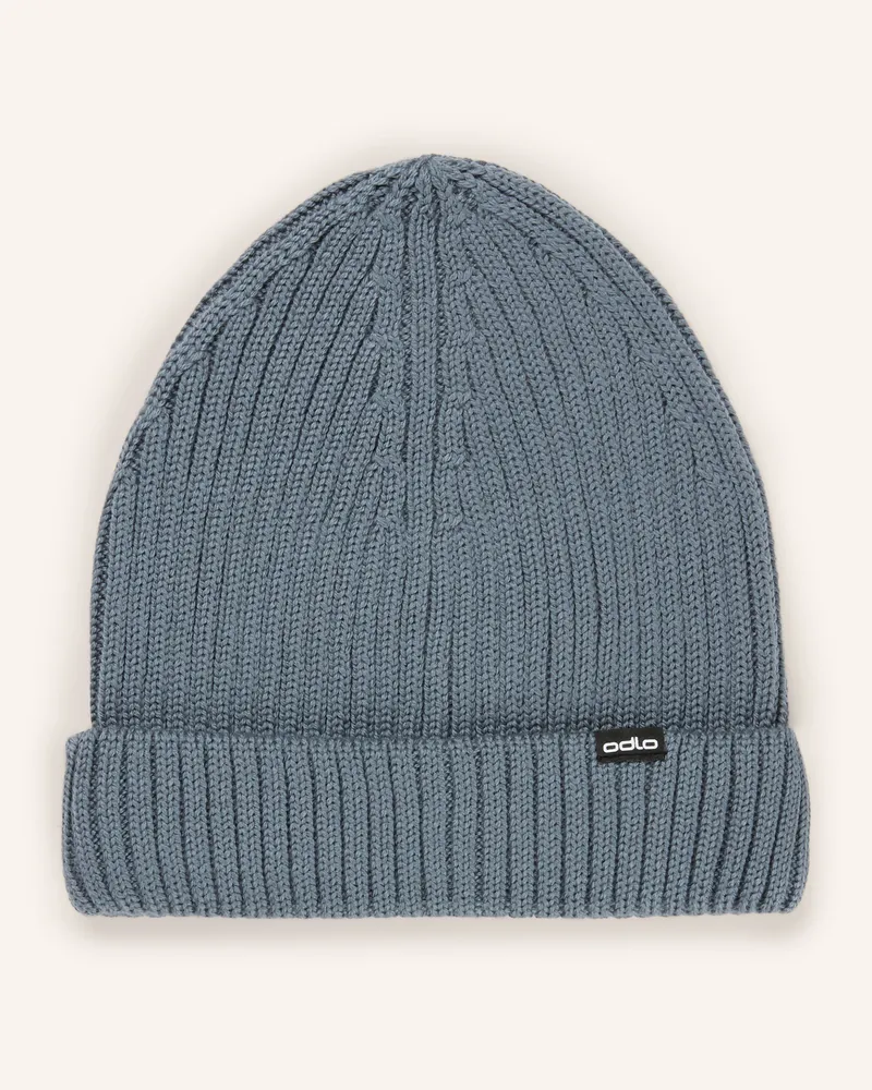 Odlo Mütze Merino Warm grau Hellblau