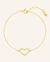 Leaf Armband HEART mit Diamanten Gold