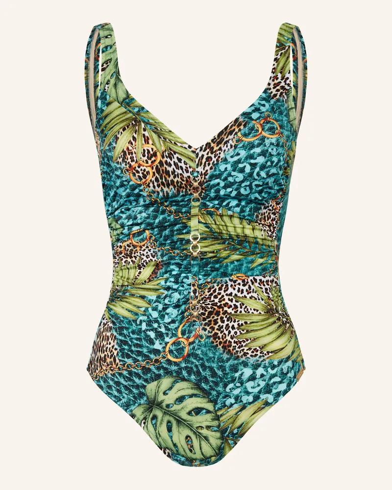 Charmline Shape-Badeanzug JUNGLE JEWELS Hellgrün