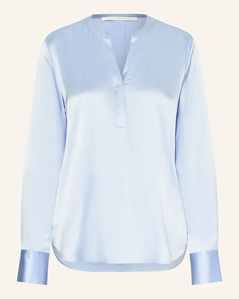 Herzen's Angelegenheit Seidenbluse Blau