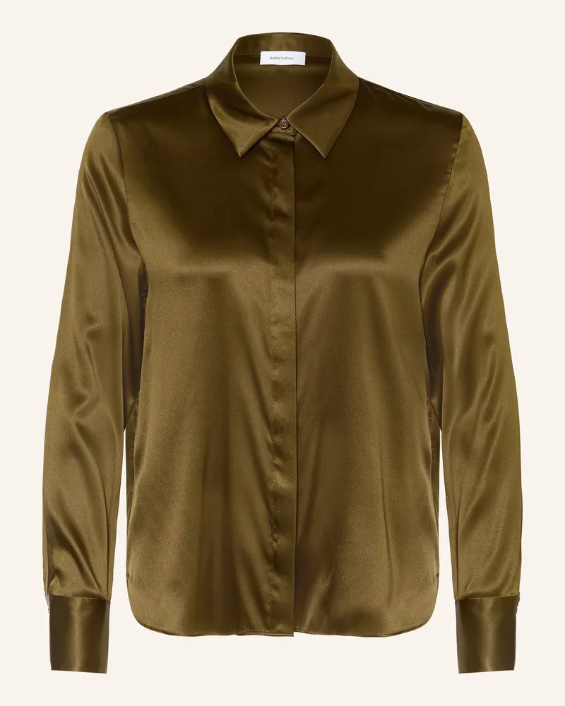 Darling Harbour Hemdbluse Aus Seide gruen Dark