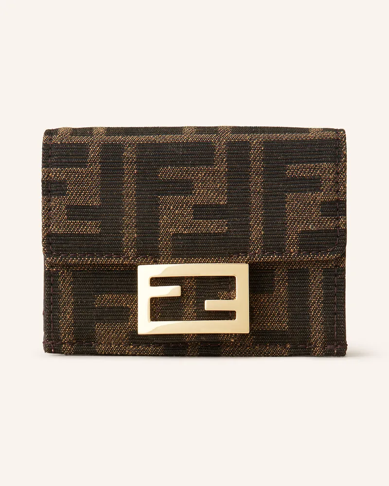 Fendi Geldbörse Ff braun Braun