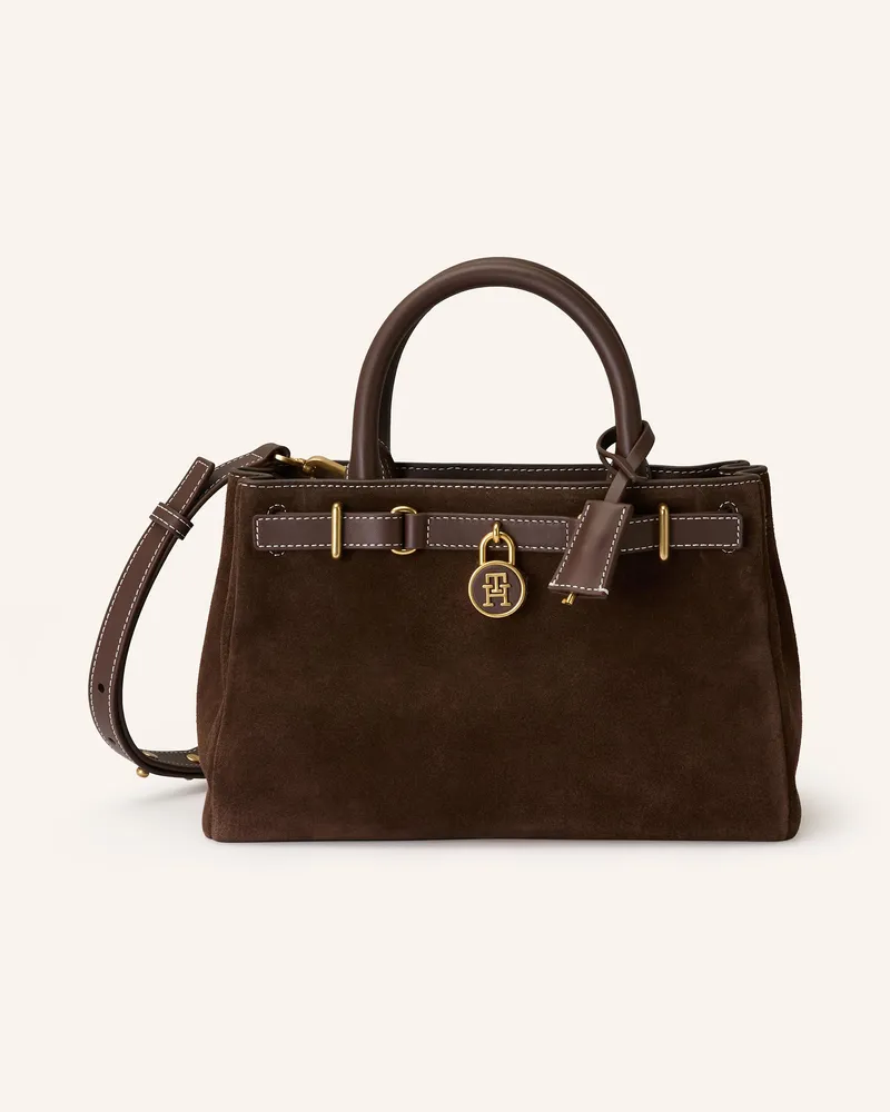 Tommy Hilfiger Umhängetasche AMERICAN ICON MINI Dunkelbraun