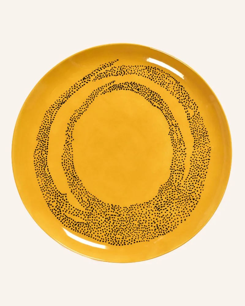 Serax 2er-Set Dessertteller FEAST Dunkelgelb