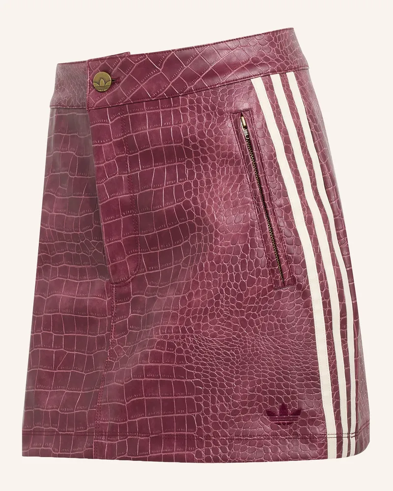 adidas Rock Pleather In Lederoptik rot Dunkelrot