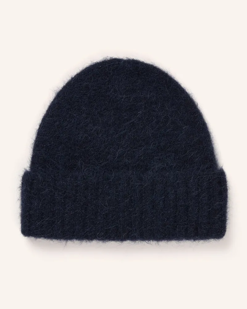 Samsøe & Samsøe Mütze SAJEANNE mit Alpaka Dunkelblau