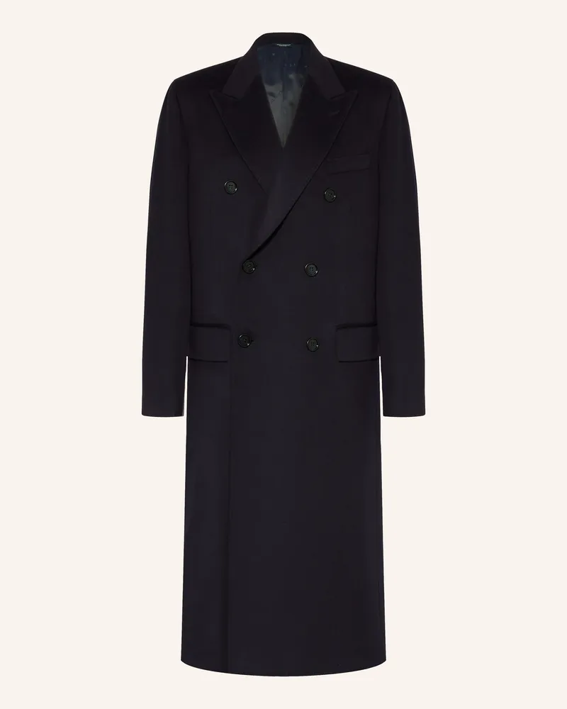 Dolce & Gabbana Wollmantel blau Dunkelblau