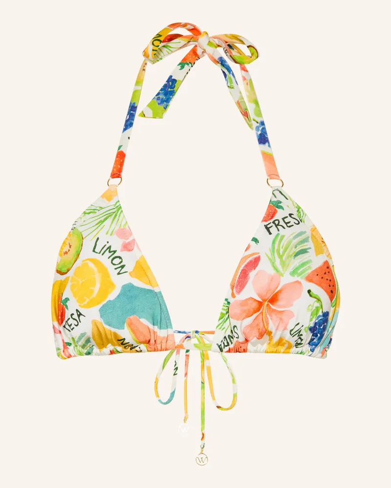 watercult Triangel-Bikini-Top Fruitbowl gruen Gelb