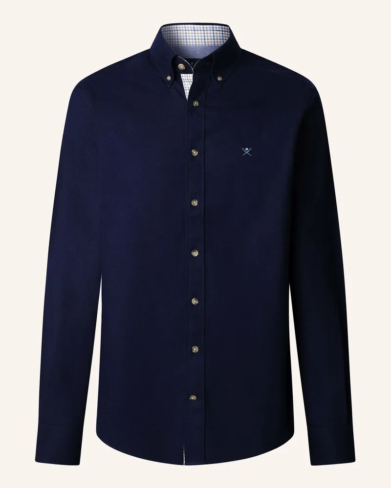 Hackett Freizeithemd FLANNEL MULTI TRIM Dunkelblau