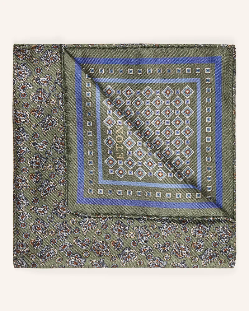 Eton Einstecktuch gruen Grün