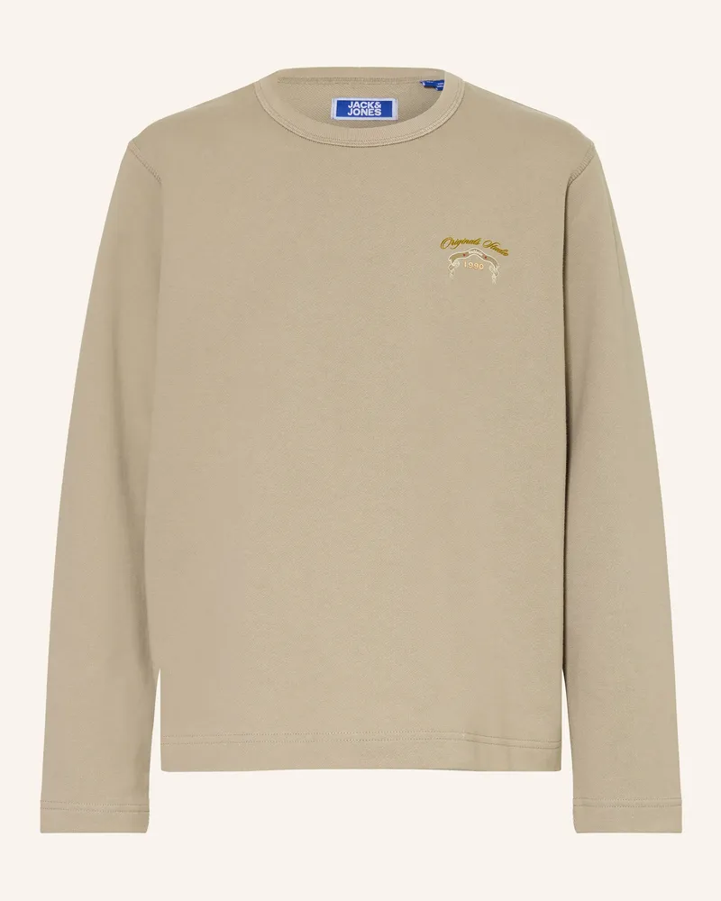 Jack & Jones Sweatshirt gruen Beige