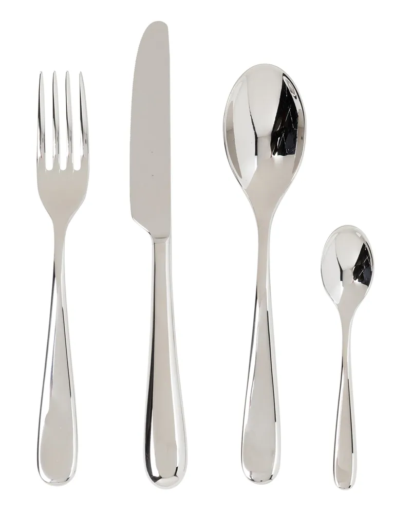 Alessi 24-Tlg. Besteckset Nuovo Milano silber Silber