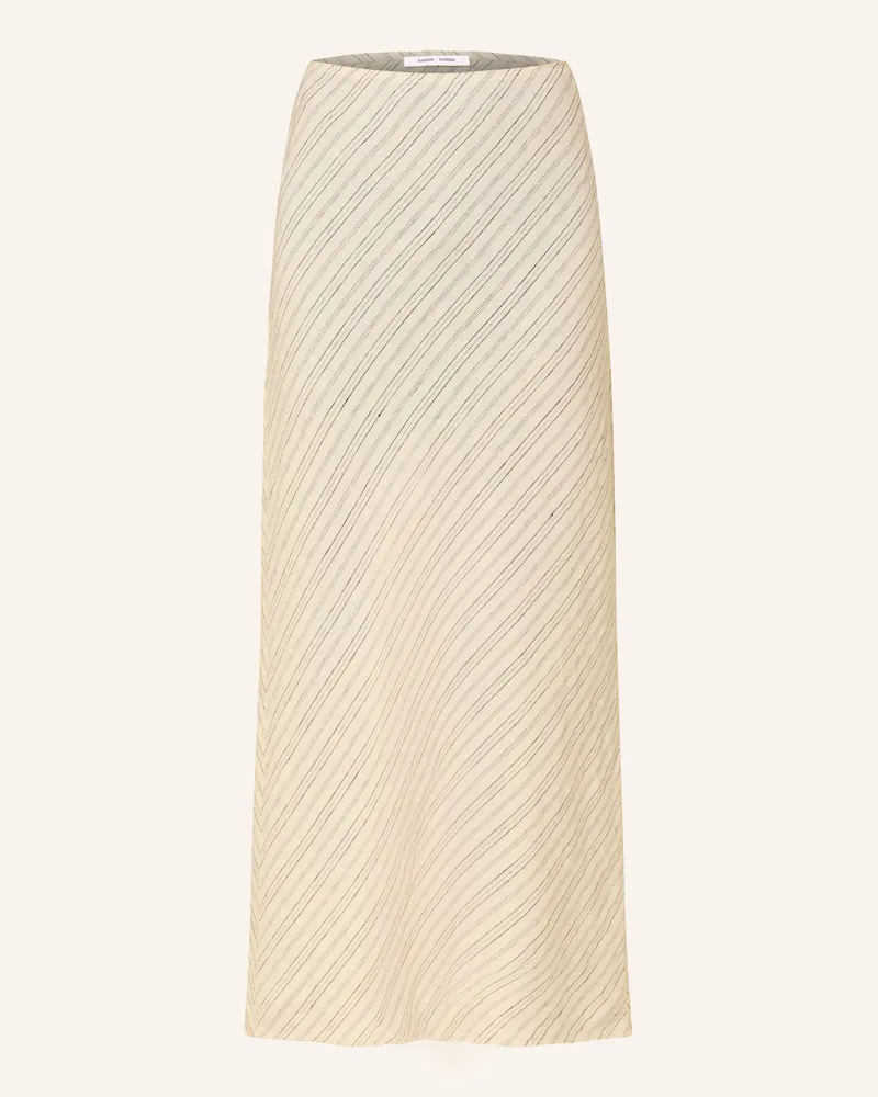 Samsøe & Samsøe Leinenrock Saagneta weiss Ecru