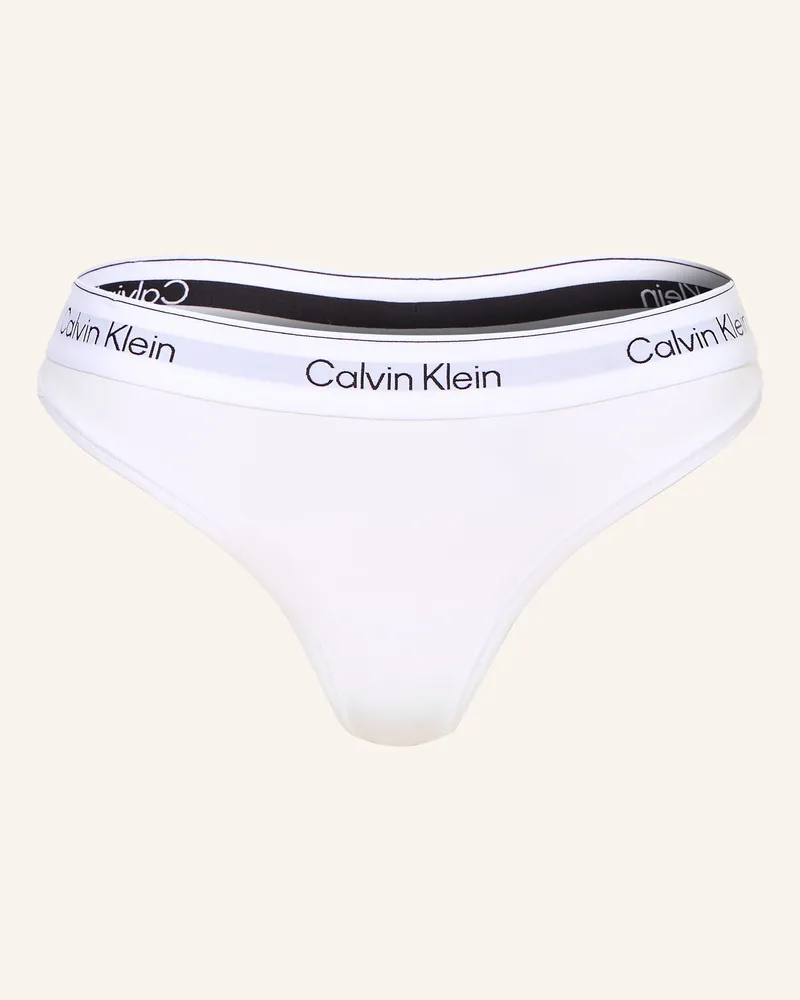 Calvin Klein String Icon Cotton Modal weiss Weiss