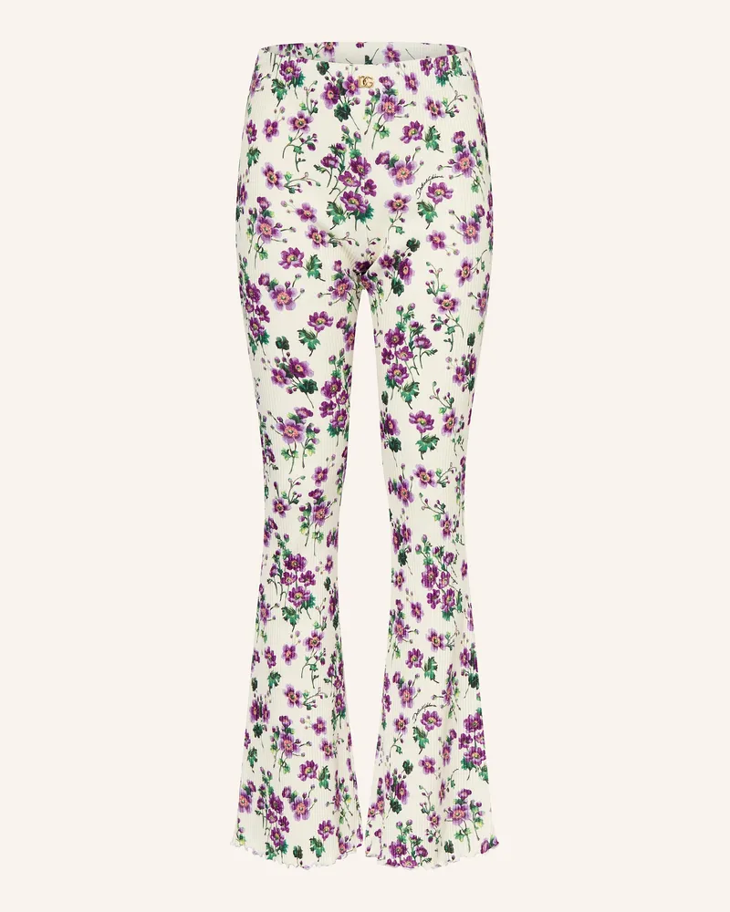 Dolce & Gabbana Jerseyhose lila Ecru