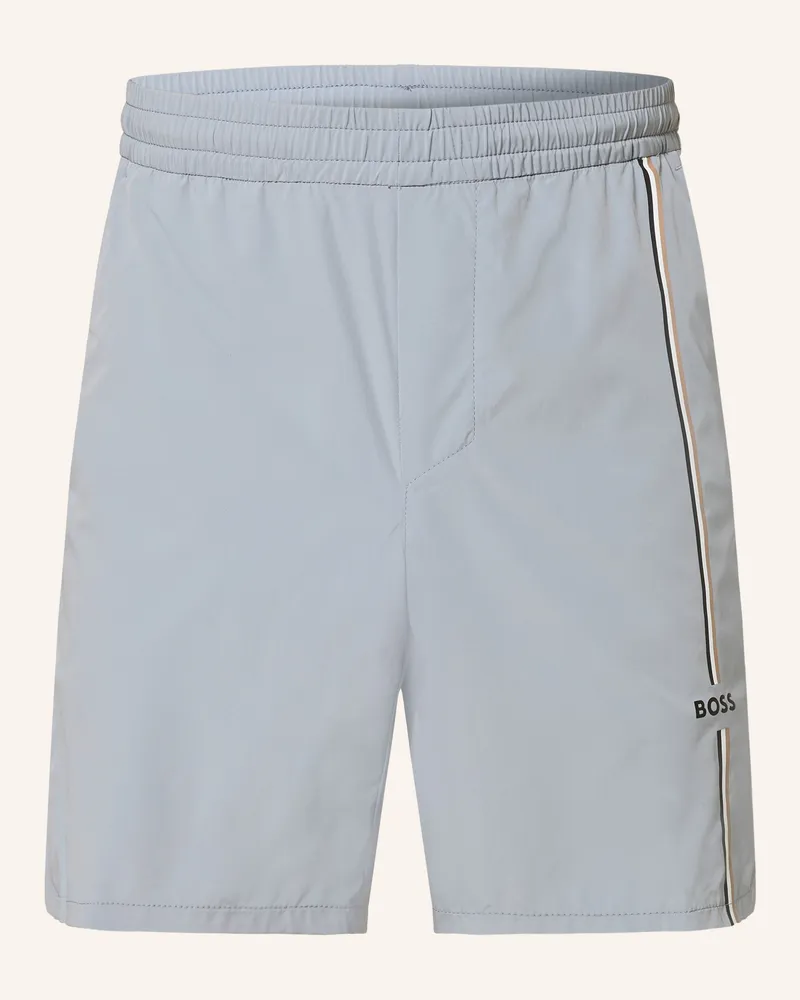 HUGO BOSS Tennisshorts Game grau Blaugrau