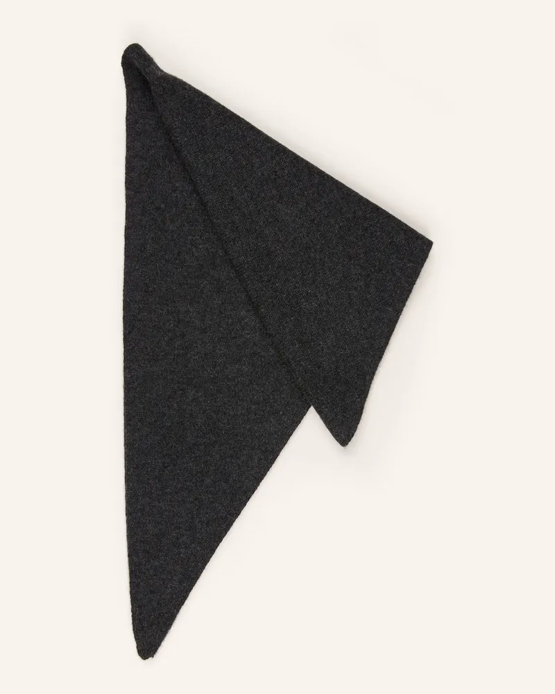 Mrs & HUGS Dreieckstuch Aus Cashmere grau Dunkelgrau