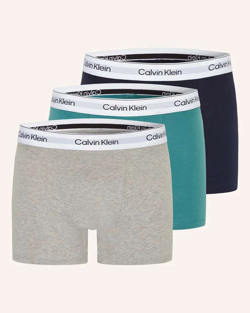 Calvin Klein 3er-Pack Boxershorts ICON COTTON Relaxed Fit Dunkelblau