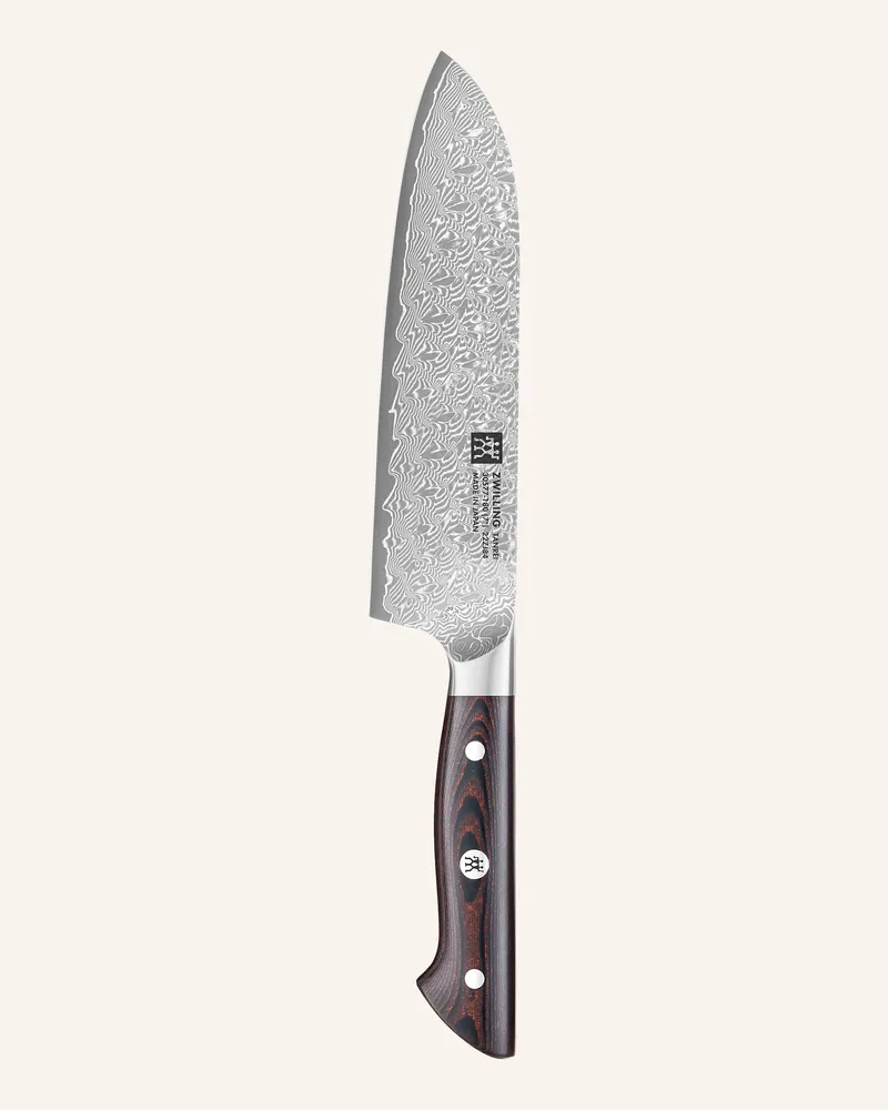 Zwilling Santoku-Messer Tanrei schwarz Dunkelbraun