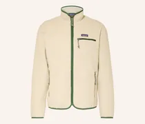 Fleecejacke Retro Pile weiss