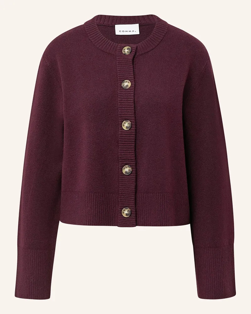 COMMA Strickjacke Dunkelrot