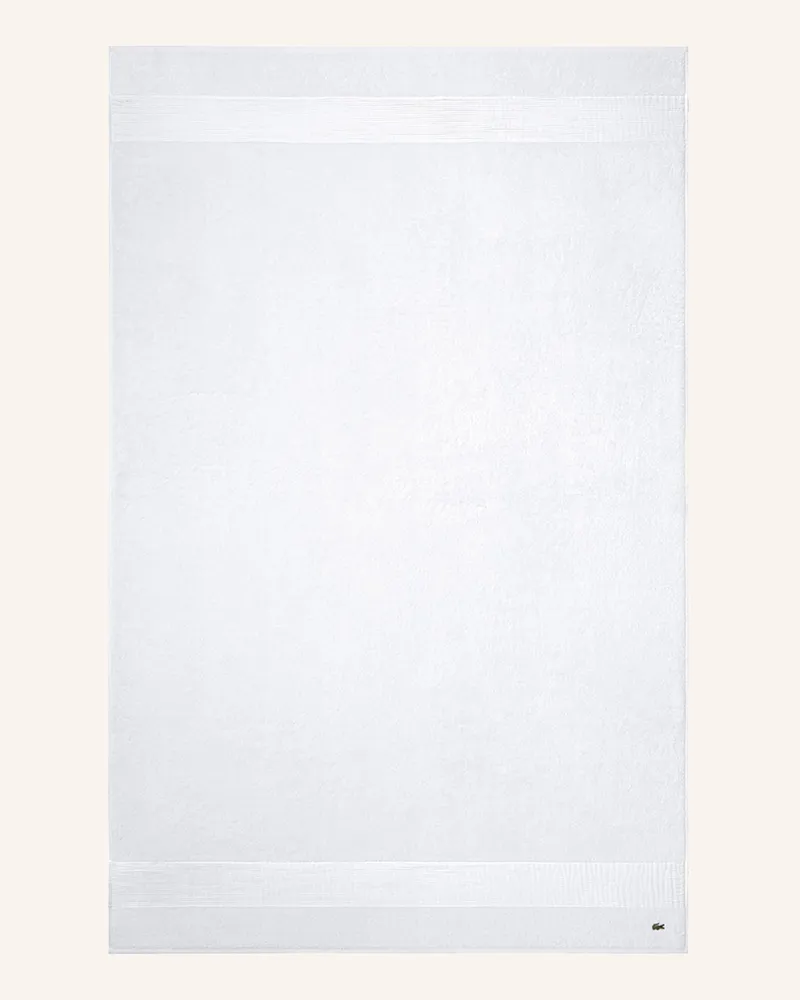 Lacoste Badetuch LLECROCO Weiss