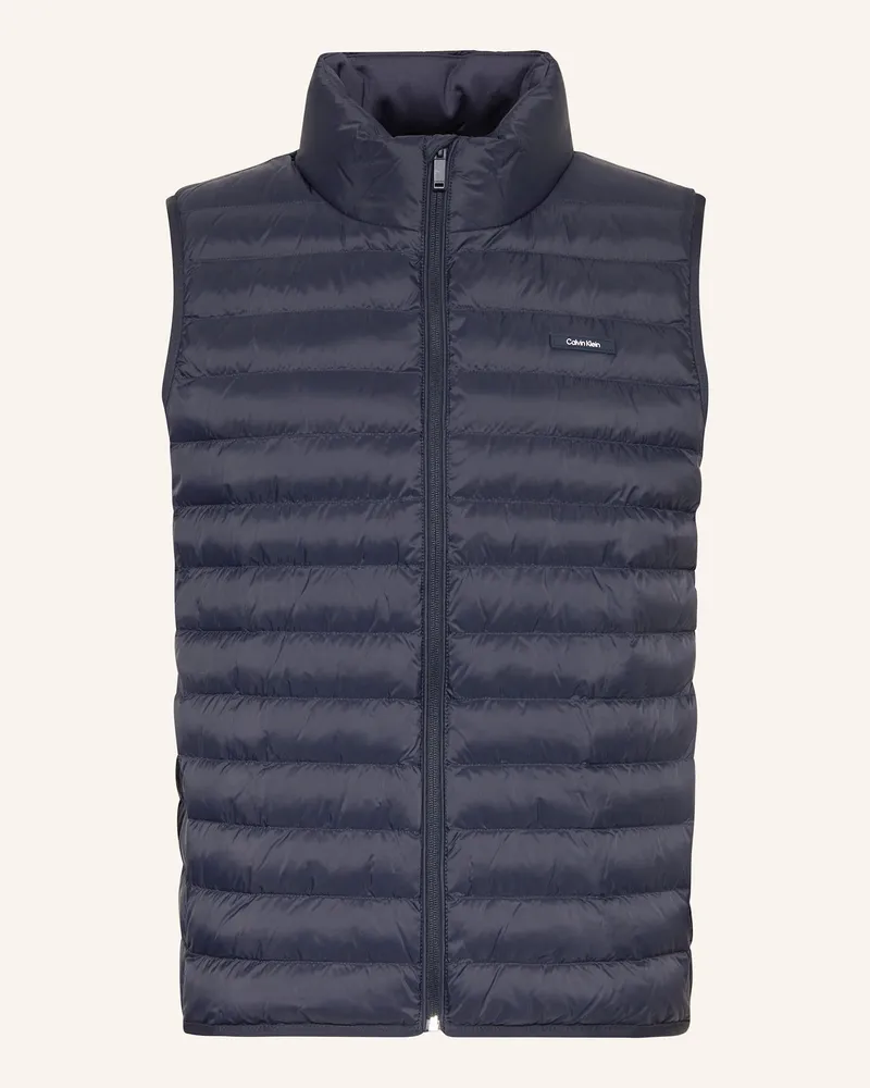 Calvin Klein Steppweste blau Dunkelblau