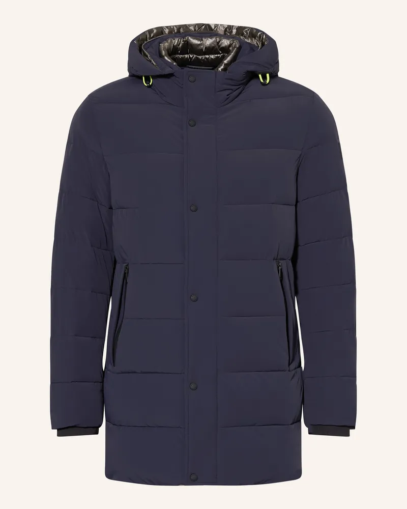 Milestone Steppmantel MSTEDROS mit abnehmbarer Kapuze Dunkelblau