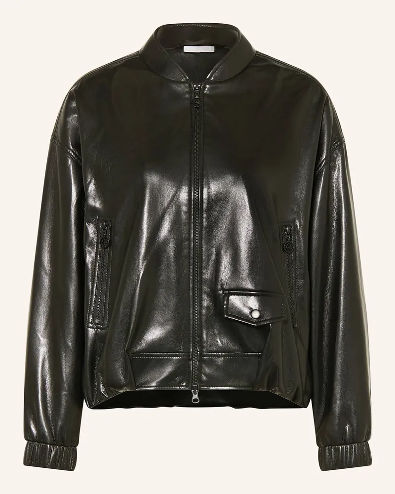 Sportalm Blouson in Lederoptik Schwarz